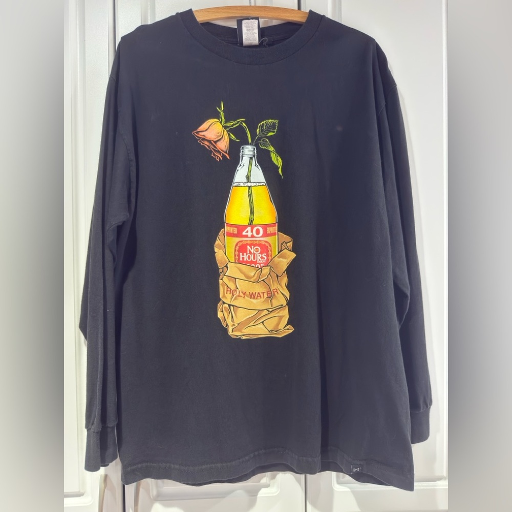 No Hours Black Graphic Sweatshirt - Picture 2 of 11